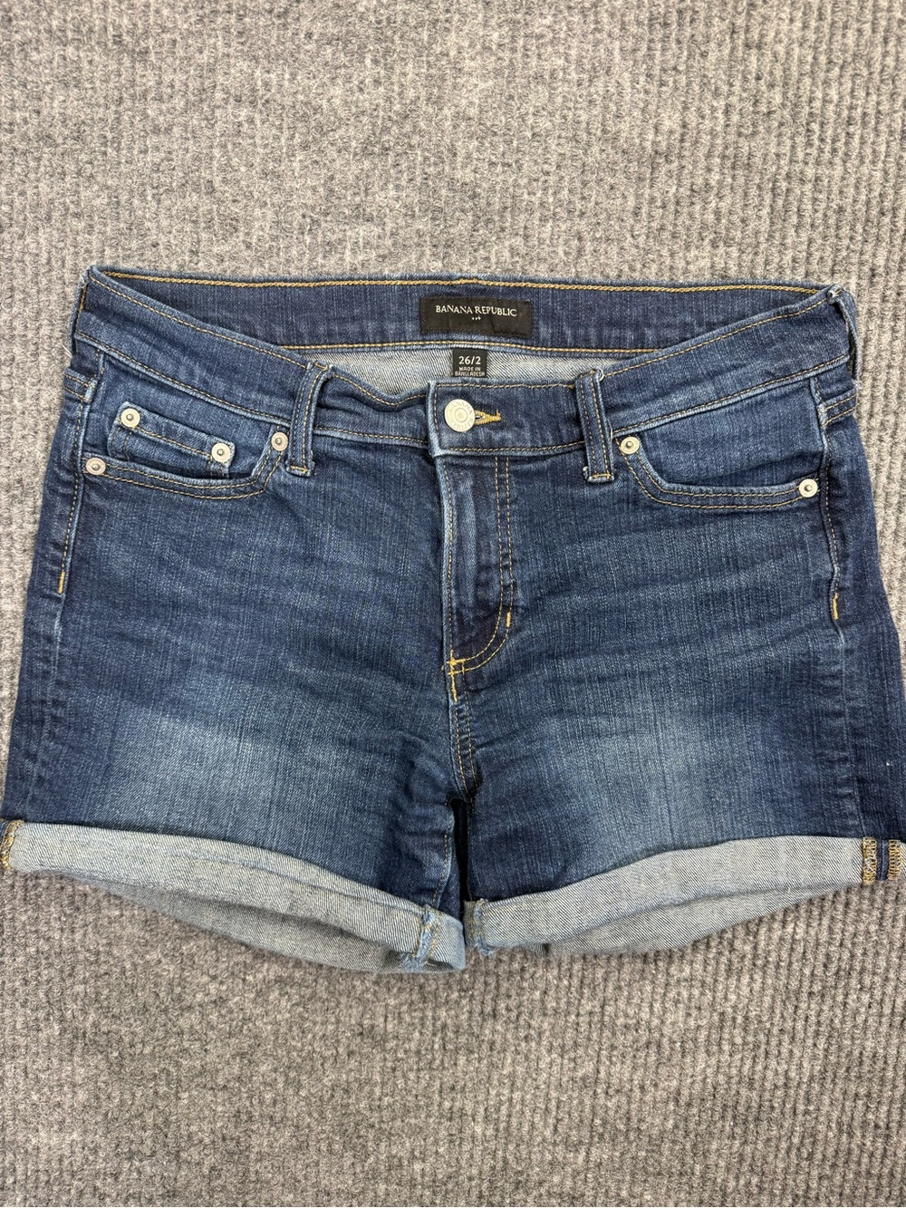 Banana Republic Women's Dark Blue Denim Shorts